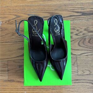 Sam Edelman Black Slingback Heels